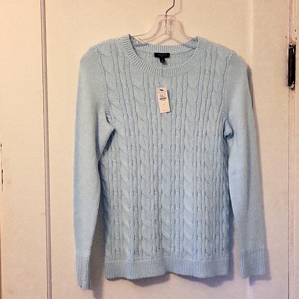 Talbots Baby Blue Sweater NWT Size P